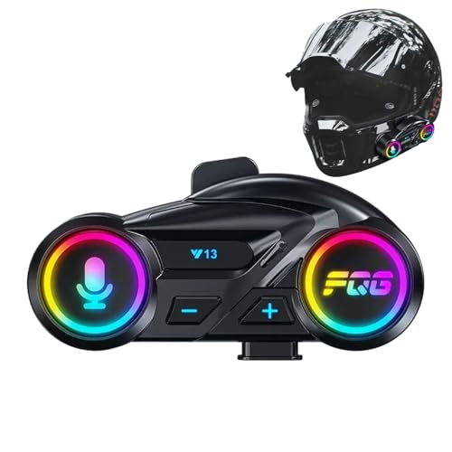 Auriculares De Moto Para Cascos | Casco Inalámbrico con Altavoces Integrados | Auriculares con Reducción de Ruido Impermeables 800mAh para Esquí Racing Touring Snowmobile y Ciclismo