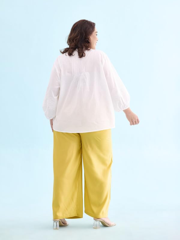 Image of GO COLORS Soft Viscose Basic Palazzo Full Length for Women| Breathable, Mid Rise, Relaxed Fit