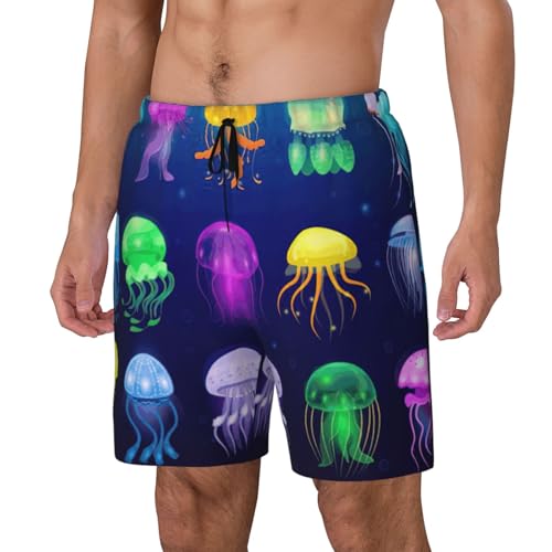 Jellyfish Oceanshort Swim Trunks with Waist Rope and Two Side Pockets Beach Shorts Bathing Suits for Men2