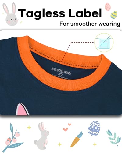 Image of DAUGHTER QUEEN Boys Pajamas 4 Pieces Long Set 100% Cotton Sleepwear Size 18 Months-12 Years