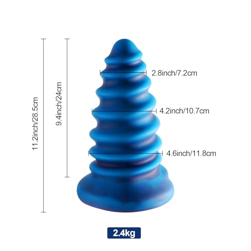 Image of 11.2 Inch Huge Silicone Anal Plug, 4.6'' Diameter Thick Butt Plug | Anal Stretch for Deeper Play, Massive Fantasy Dildo, Anal Training, G-spot & P-spot Adult Sex Toy, For Advanced Men Women