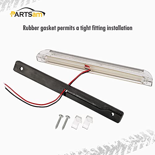 Tira de luces LED blanca de 8" para vehículo 2 piezas miniatura 5