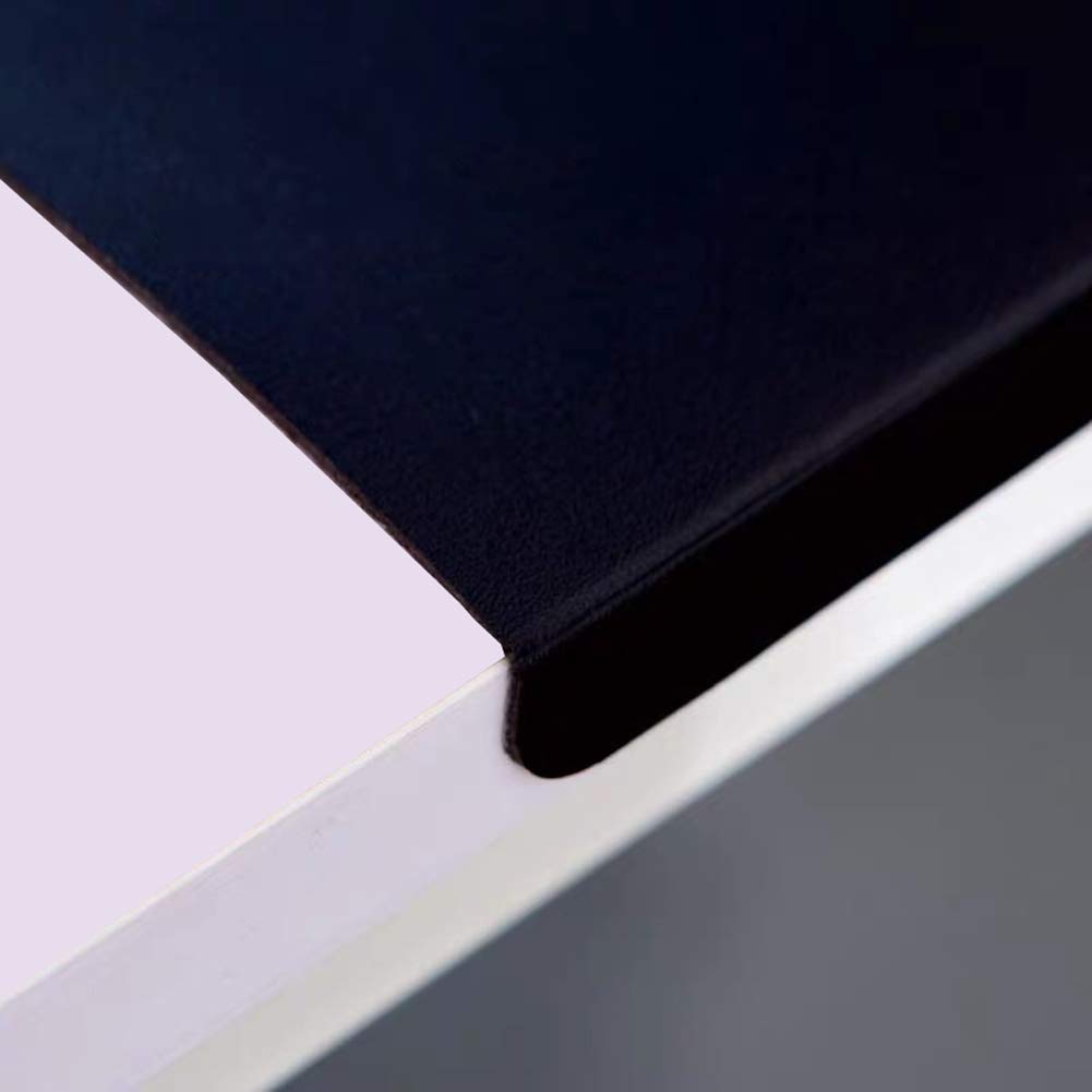 Schreibtischunterlage 120 x 60 cm Leder mit Kantenschutz gewinkelt / 90° abgewinkelt für Büro Hause Office Laptop PC Pad,Rutschfeste Weichem Leder