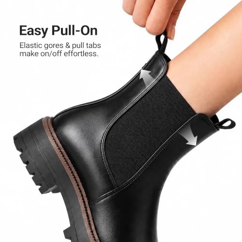 DREAM PAIRS Women's Chelsea Ankle Boots Booties - Image 6