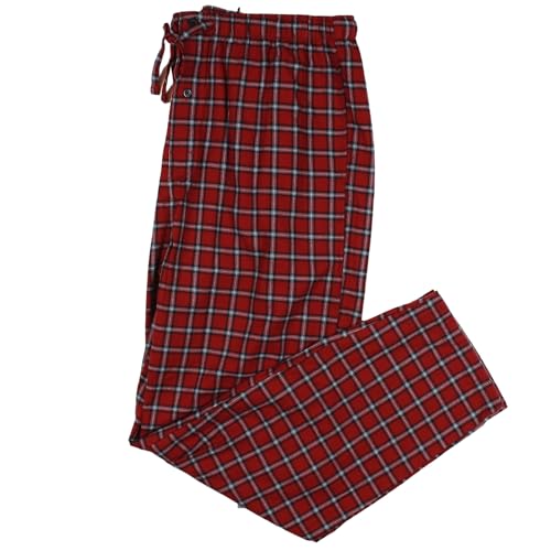 Roundtree & Yorke Men's Big and Tall Flannel Sleep Bottoms Pajama Pants