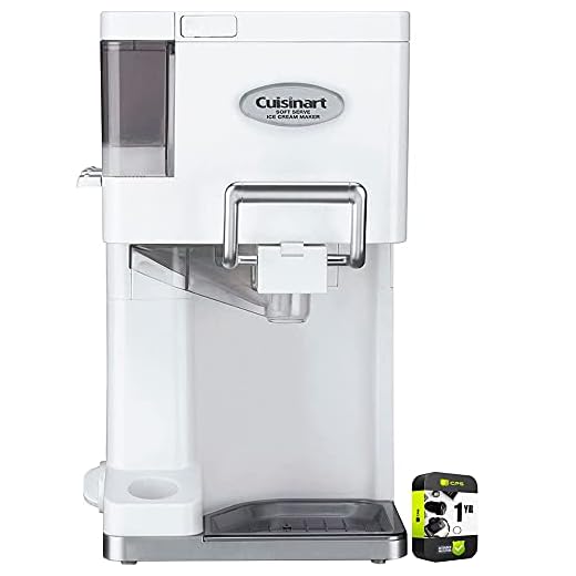 Cuisinart ICE-45P1 Soft Serve Ice Cream Maker Bundle with 1 YR CPS Enhanced Protection Pack
