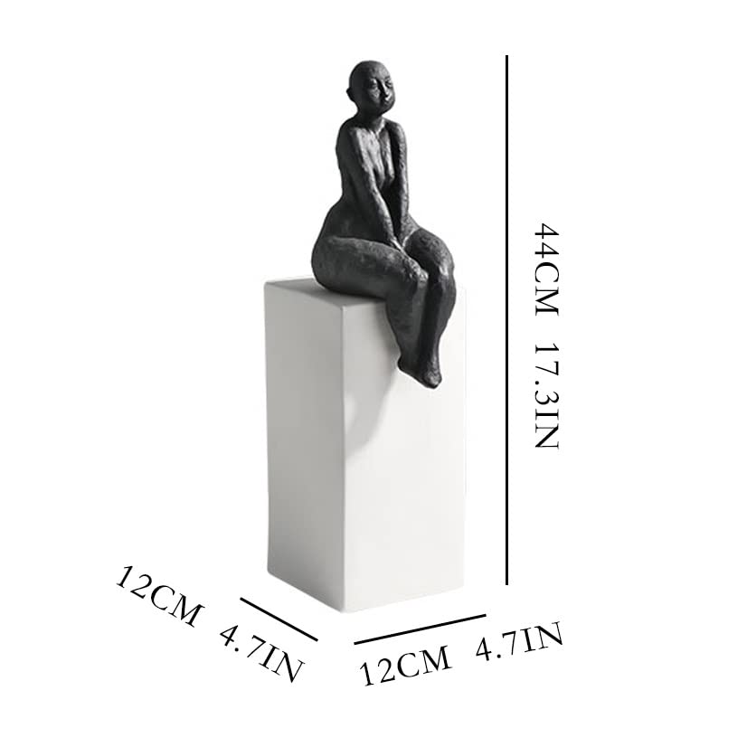 TOMYEUS Estatua Escultura Sencillo Estilo Moderno Creativo Sentado Figura Escultura decoración Sala de Estar hogar Hotel decoración decoración decoración Decoración del Hogar