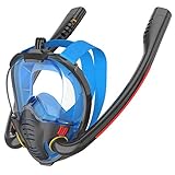 KUSK Full Face Snorkel Mask,Snorkeling Gear for Adults Youth Kids,Dry Top Breathing System...