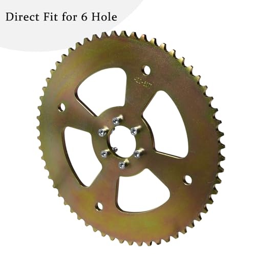 Image of JNDO Mini Bike Sprocket 60T 420 Chain 6 Hole High Torque Rear Sporcket for Coleman CT100U B100 Baja Doodle Bug DB30 Monster Mega Moto Motovox MBX10