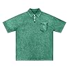 Generico T-Shirt da Uomo Streetwear Hawaiana Effetto Classico Elegante Sportiva Golf Magliette vestibilità Regolare Risvolto Maglietta Vintage Casual Estiva Classica di Base Leggera e Traspirante #4