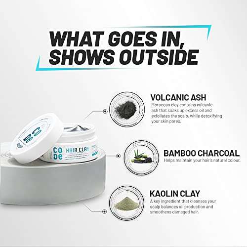 Wild Stone CODE Hair Styling Clay for Men, Pack of 2 (40gm each)| Long Lasting Strong Hold| Matte Finish with Volume - Image 2