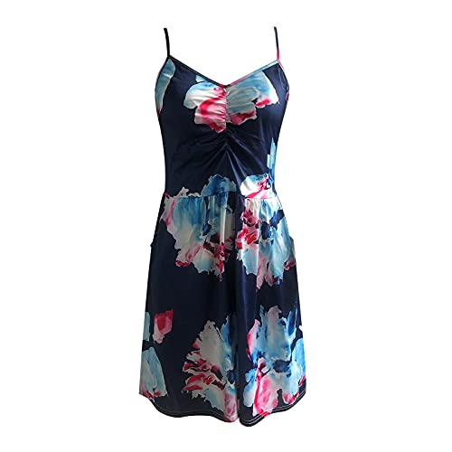 Robe décontractée col en V sans manches pour sublimer votre silhouette