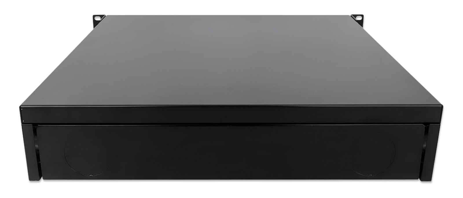 INTELLINET 19IN Storage Drawer 2U Black-