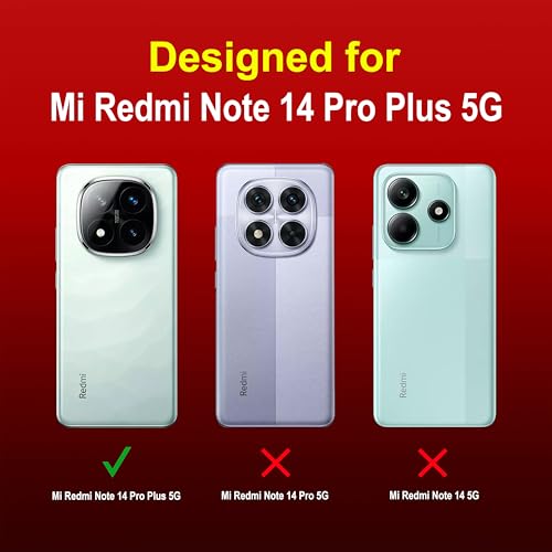 Image of Zapcase Back Case Cover for Mi Redmi Note 14 Pro Plus 5G | Compatible for Mi Redmi Note 14 Pro Plus 5G Back Cover | Liquid Silicon Magic Case with Camera Protection | Red