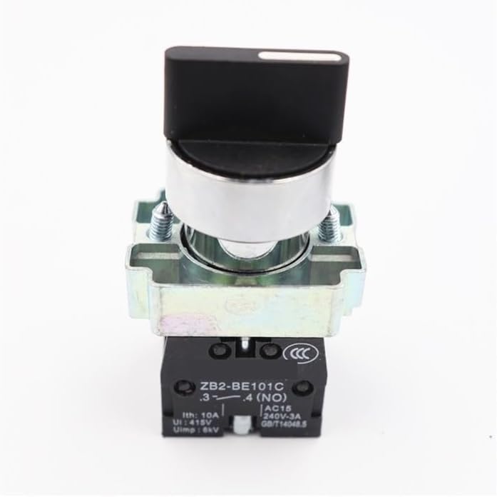 1pcs XB2 Supply Start Rotary Switch 2 Position 1NO Long Handle Self- Reset