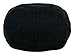 Men's Premium Wool Blend Classic Flat Ivy Newsboy Collection Hat (Black, Medium)