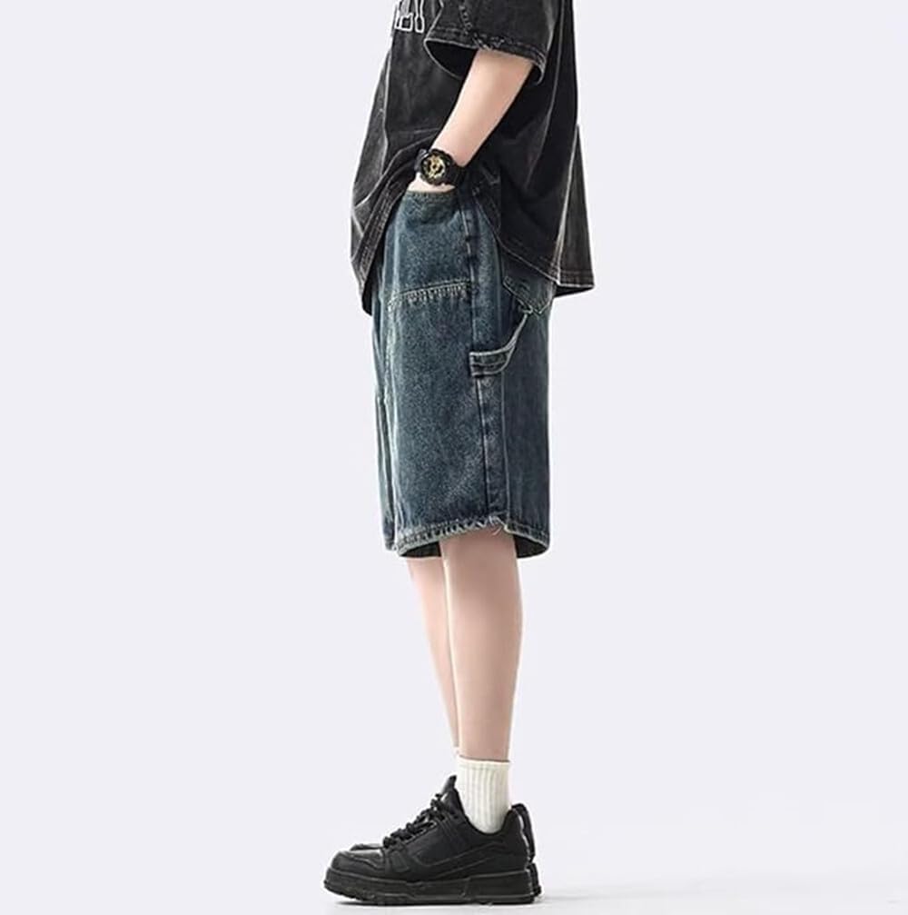Streetwear Baggy Jorts Y2K Hip Hop Denim Shorts Unisex Summer Vintage Fashion Grunge Jean Shorts - Image 3