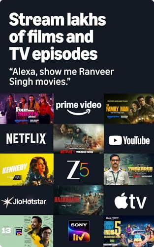 Image of Amazon Fire TV Stick 4K Select (newest model), start streaming in 4K, Alexa voice search, stream lakhs of movies & episodes, free and live TV