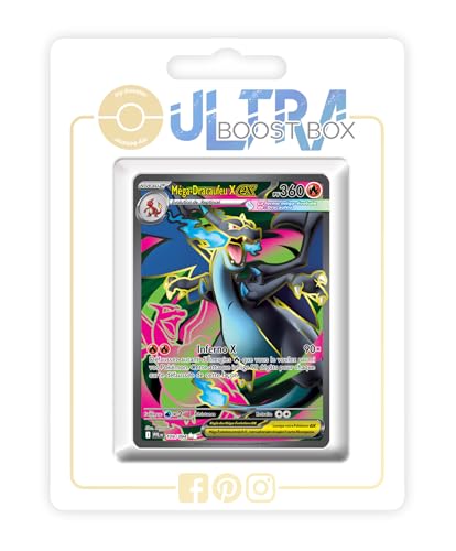 Méga-Dracaufeu X ex 109/094 Full Art Secrète - Ultraboost X Méga-Évolution 2 Flammes...