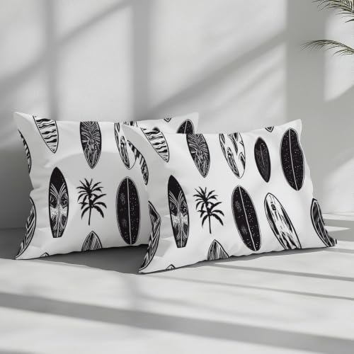 Housse de couette 220x240 surf en microfibre avec ses taies d'oreiller - 8
