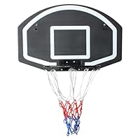 FUNJEPE Basketballkorb zur Wandmontage, 72,4 x 45,7 cm, große Rückwand, bruchsichere Rückwand, Allwetternetz, Tür, Wandmontage, für drinnen und draußen, Basketballspiel