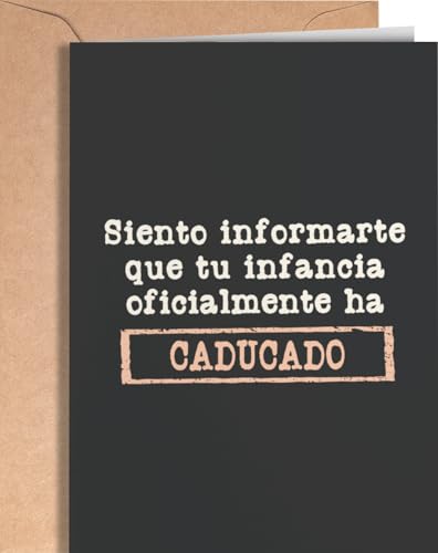 Tarjeta de 18 Cumpleaños   Tarjeta de Felicitación Graciosa para alguien que cumple 18 años   Regalo para 18 Cumpleaños para él, ella, hombre, mujer, mejor amigo, amiga   Infancia Caducado   EU 58