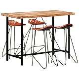 Petite table de cuisine, les pieds en acier robustes confèrent à la table mange-debout non seulement stabilité et durabilité, mais contribuent également à son style industriel spectaculaire pour les meubles de salle à manger