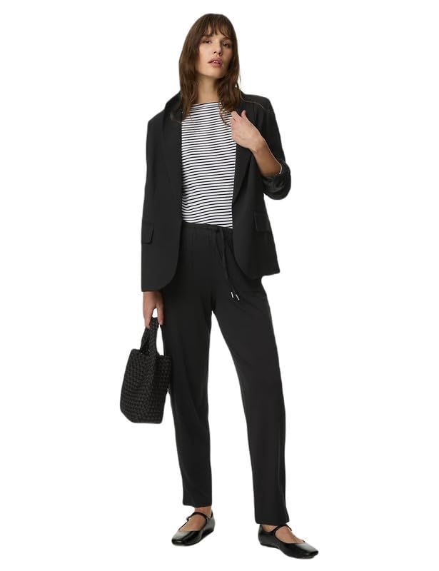 Marks & Spencer Women's High Rise Viscose Rayon Tapered Casual Pants