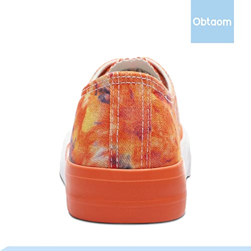 Image of Obtaom Unisex Canvas Shoes Low Top Fashion Sneakers Slip on Walking Shoe