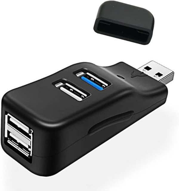 USB hub,Mini USB 3.0 Hub ortable Adapter High speed Expansion Multi USB Hub Splitter Lead Adapter Cable For PC Laptop,Desktop,XPS,Macbook,Surface Pro,USB Flash Drives,Mobile HDD (4 port)