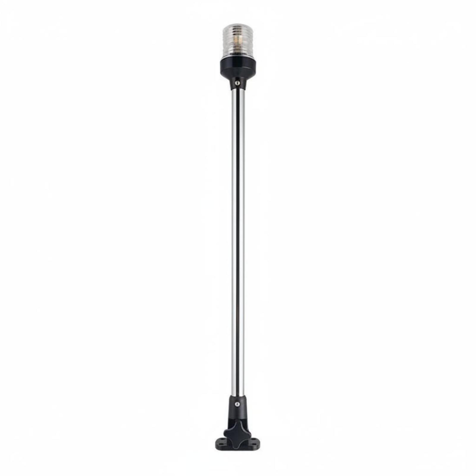 Gralara Luz de Estribor Lado Izquierdo Alta Visibilidad Lámpara de Navegación LED 12V Fácil Instalación Luz Navegación LED para Yate, 600 Mm, Base Ajustable De Nailon