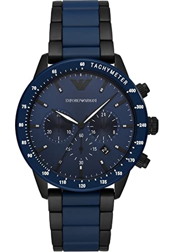 EMPORIO ARMANI maschile Chronograph's Quartz con braccialetto AR70001