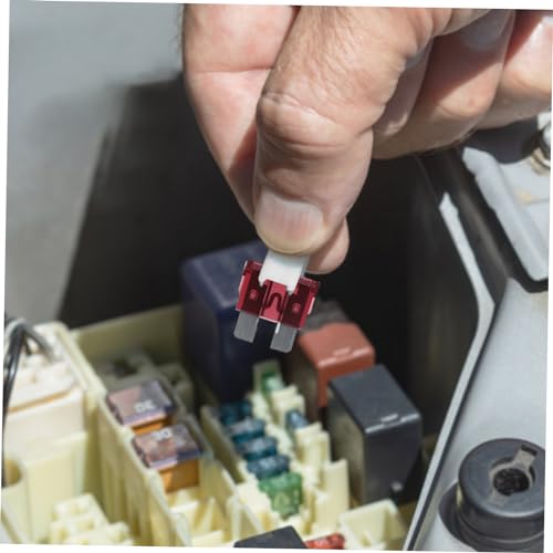 Kit de fusibles automotrices Holibanna, 50 piezas, mini fusibles duraderos de policarbonato y zinc, diseño compacto para autos, RV y motorhomes miniatura 5
