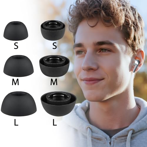SOULWIT 3 Pairs Replacement Eartips for Samsung Galaxy Buds 3 Pro, - Image 7
