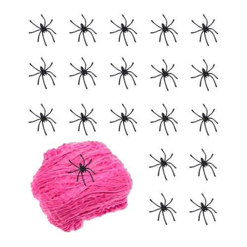 Telaraña decorativa resistente de 280x190 cm para muros y techos 2