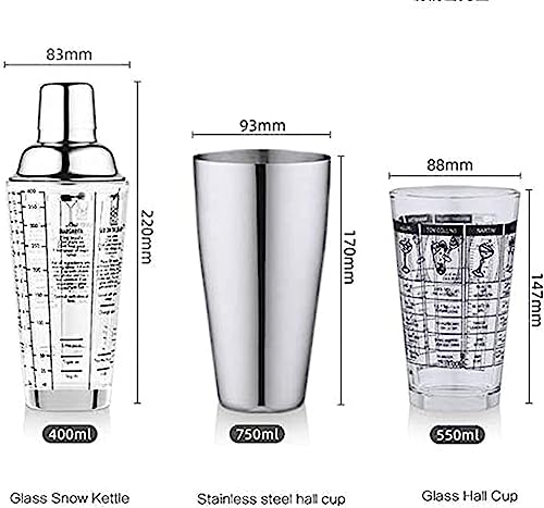 Set de Coctelera RUVOO 350ml Kit Bartender Acero miniatura 3