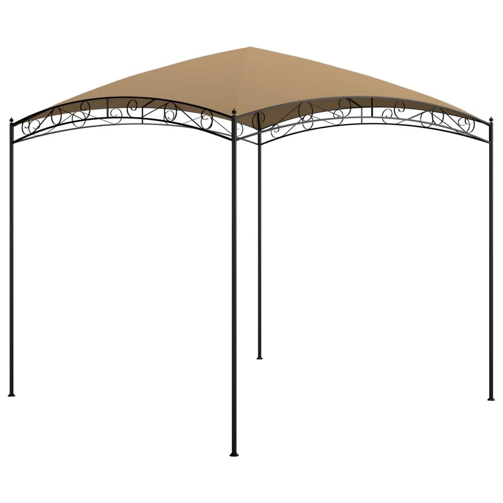Gazebo 3 x 3 m, tenda da giardino impermeabile con rivestimento in poliammide, stabile tenda per feste per giardino e terrazza, protezione solare alla moda per barbecue, picnic ed eventi