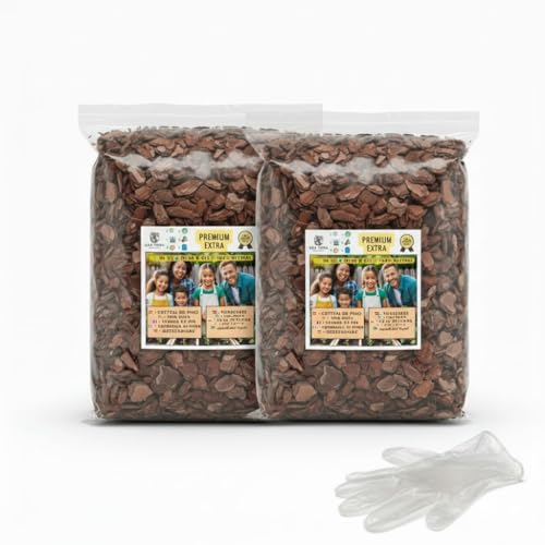 OLD TERRA NATURAL Extrafina. Corteza de Pino Extra para terrarios, Plantas orquideas y Cuidado de Jardin (2, Tamaño Extrafina)