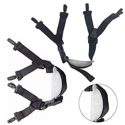 Dapin 2-Pack Hard Hat Chin Strap, Universal Hard Hat Chin Strap Hockey Helmet Chin Strap Chin Strap Football Helmet Chin Strap Chin Strap Replacement For Most Hard Hats On The Market (Black) #TOP2