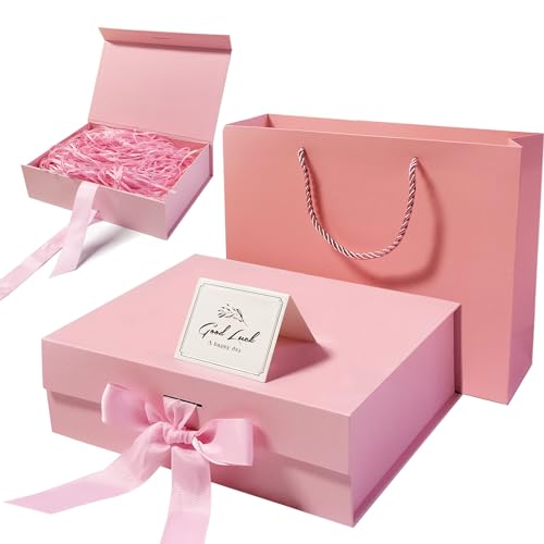 Amazon | Ousaliyea ピンク 磁気プレゼントボックス ギフトボックス 蓋