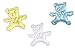 100 Bears Padded Appliques Satin Confetti Embossed Boy