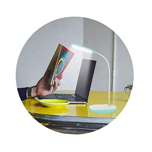 Image of IDOLESHOP Flexible Rechargeable LED Touch On /Off Switch Oval Study Table Lamp (White)