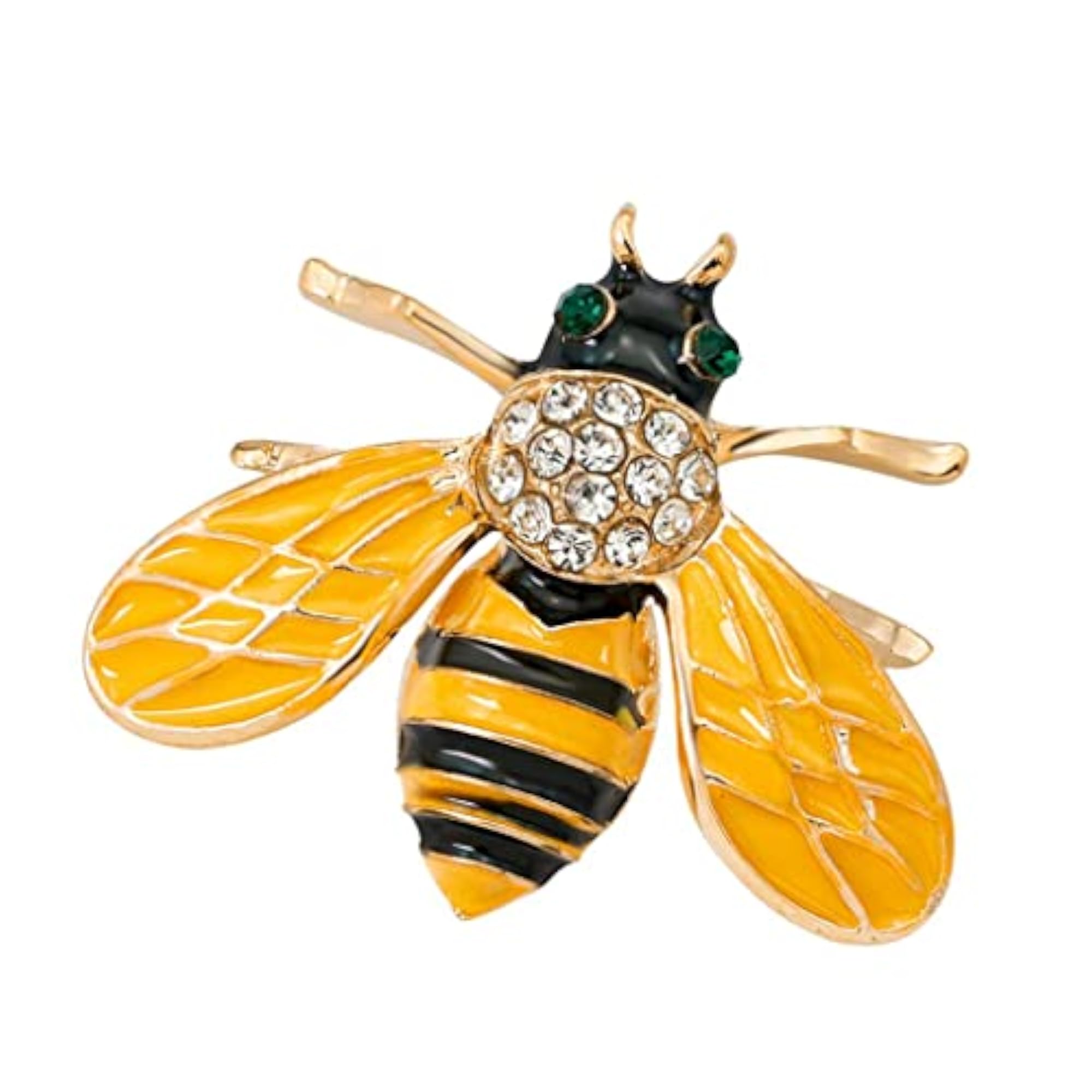 Lovely Crystal Honeybee Brooch Insect Lapel Pin