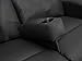 Octane Seating Removable Armrest for Sofa | Bonded Black Leather | No Storage