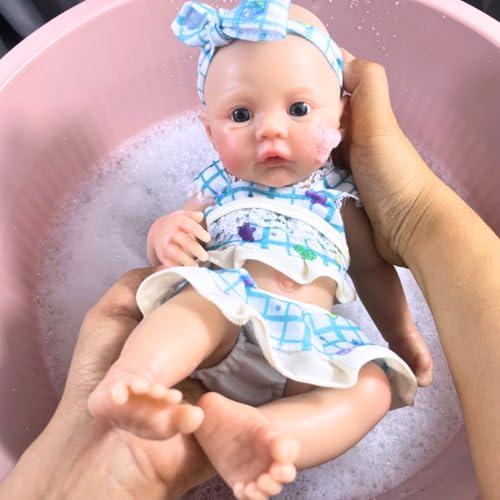 Muñeca de silicona realista para niña 12 pulgadas miniatura 1