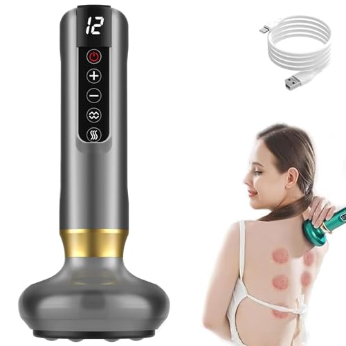 Cellulite Massager Tool, Electric Handheld Cellulite Remover, Rechargeable Smart Suction Cupping Therapy Set, Gua Sha Equipment for Full Body, Waist, Arm, Leg, Used at Home