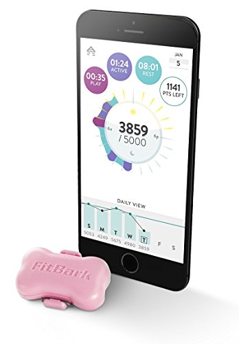 FitBark Dog Activity Monitor, Baby Pink