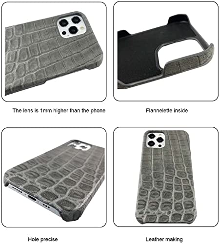Coque iPhone 12 Pro Max cuir gris style urbain et chic