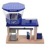 Améliore la motricité : en construisant la barrière en bois de la station de piste d'aéroport, les enfants peuvent améliorer leur motricité et leur coordination œil-main, favorisant ainsi leur capacité à manipuler et à construire des objets, une piste de course de jouets, une gare