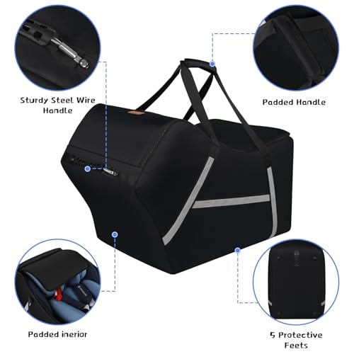 image for SINVICKO Infant Car Seat Travel Bag for Airplane Compatible with All N